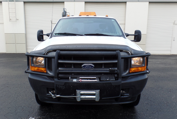 2001 Ford F-350 4 x 4 Service Crane Truck - Front View