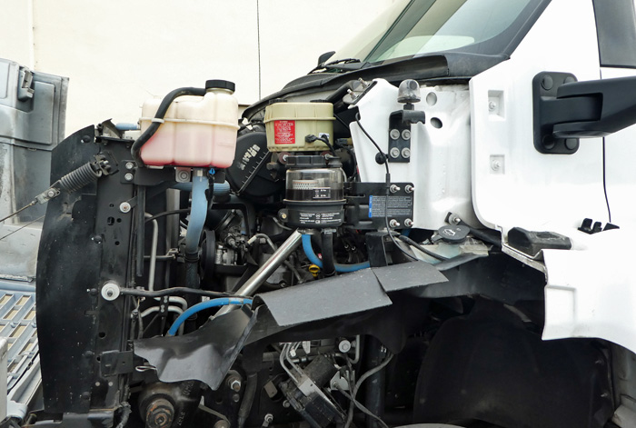 2008 Chevy C6500 Dump Truck w/ 49K - Engine Compartment