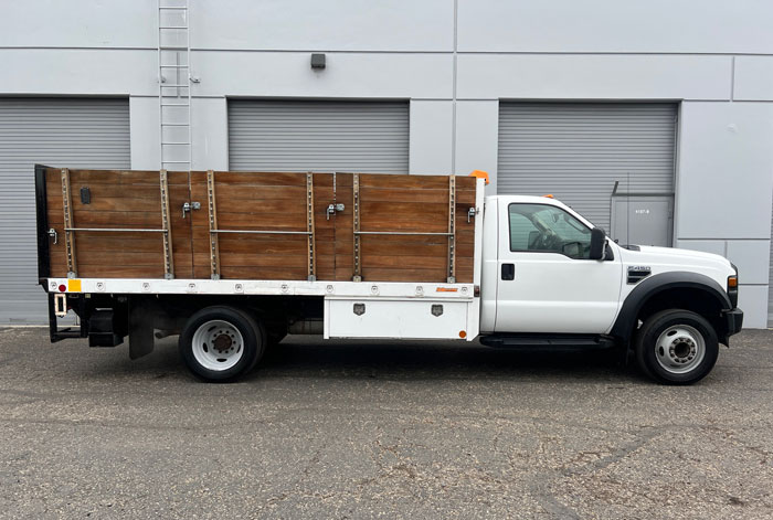 2008 Ford F-450 14' Stakebed - Passenger Side