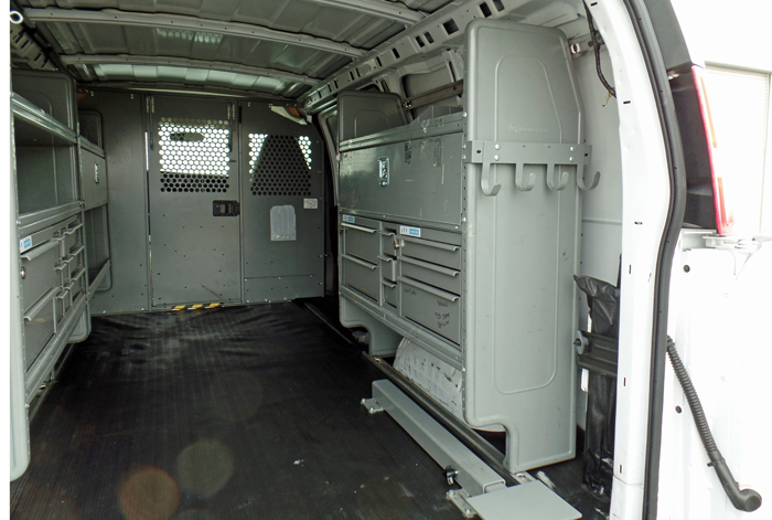 2009 Chevy C2500 Cargo Van - Open Rear View 2