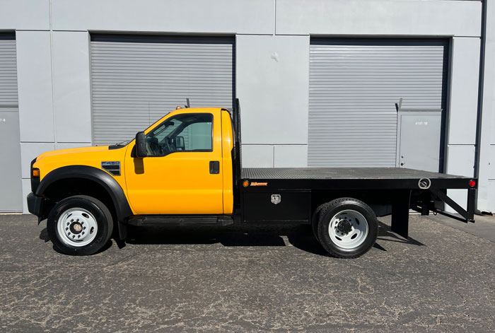 2009 Ford F-450 4WD 10' Flatbed  - Driver Side