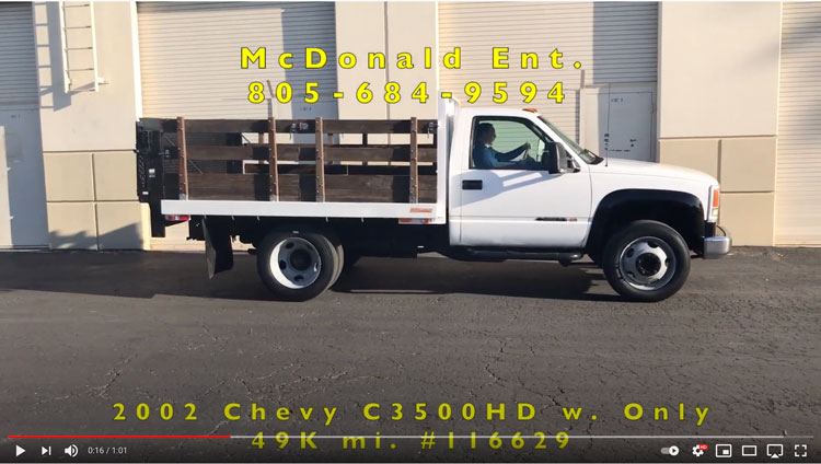 2002 Chevy C3500 HD Stakebed w/ Liftgate & Only 49K on YouTube