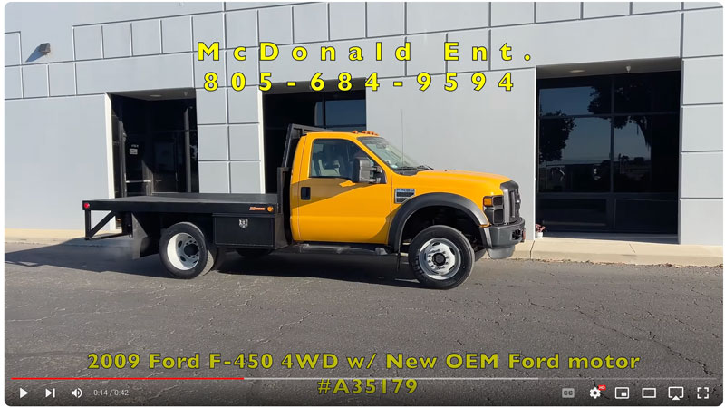 2009 Ford F-450  4WD Flatbed w/ 97K & New OEM Ford Motor on YouTube