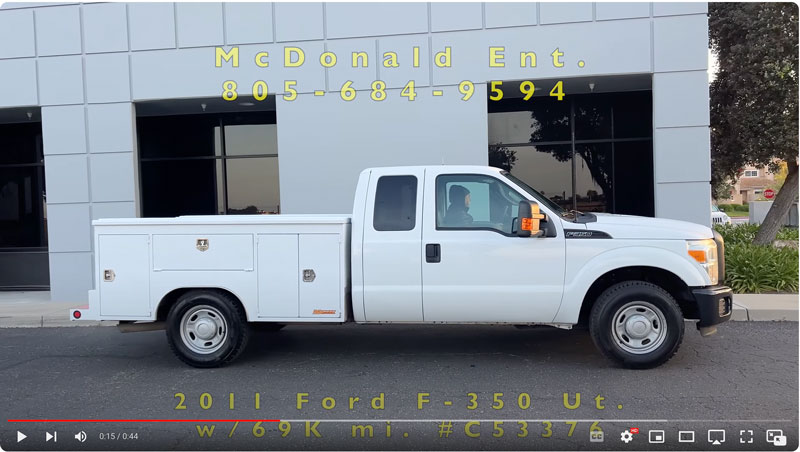 2011 Ford F-350  Super Cab Utility Truck w/ 69K. miles on YouTube