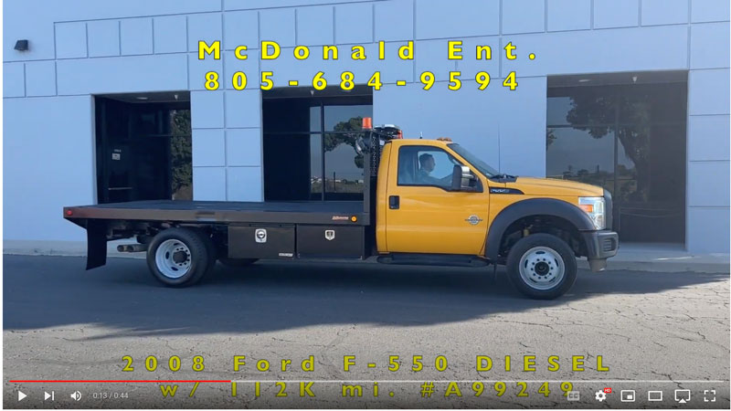 2012 Ford F-550 14' Flatbed w/ New OEM Ford 6.7L Diesel Engine  on YouTube