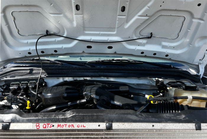 2008 Ford F-450 12' Stakebed - Engine Compartment