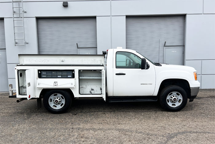 2011 Chevy Silverado C2500HD Utility Truck - Boxes - Passenger Side