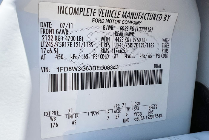 2011 Ford F-350 Utility - Federal Label