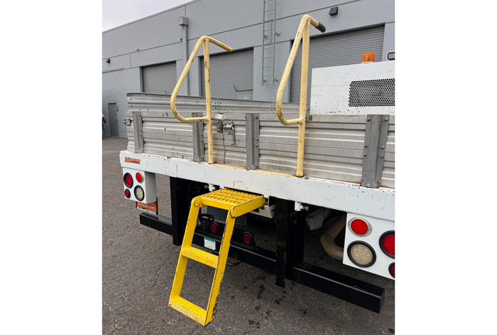 2012 Ford F-550 XLT 12' Stakebed Truck - Rear View 2 - Steps/Handholds