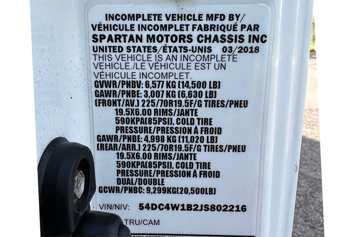 2018 Isuzu NPR HD Cab & Chassis - Federal Label