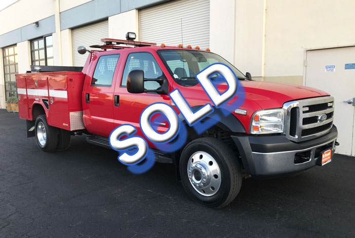 2007 Ford F-450 4 x 4 Crew Cab Utility w/ Only 27K