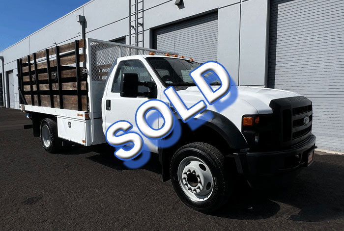 2008 Ford F-450 12' Stakebed with/ Only 20K & Cantilever Liftgate