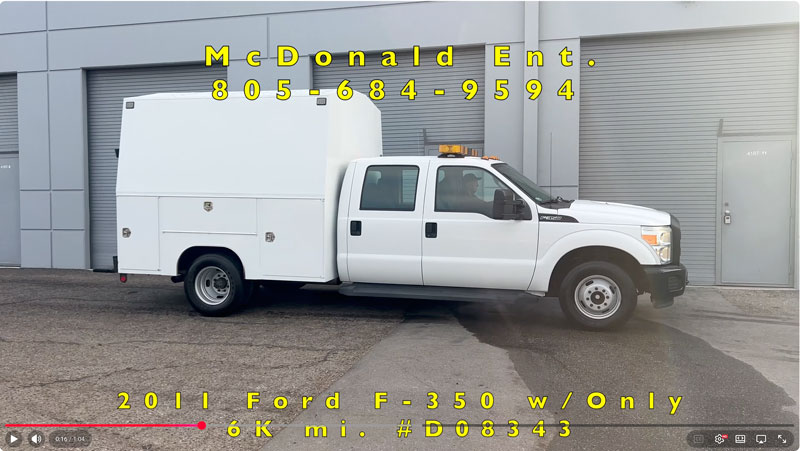 2011 Ford F-350 Crew Cab Super Structure Utility w/ Only 6 K  on YouTube