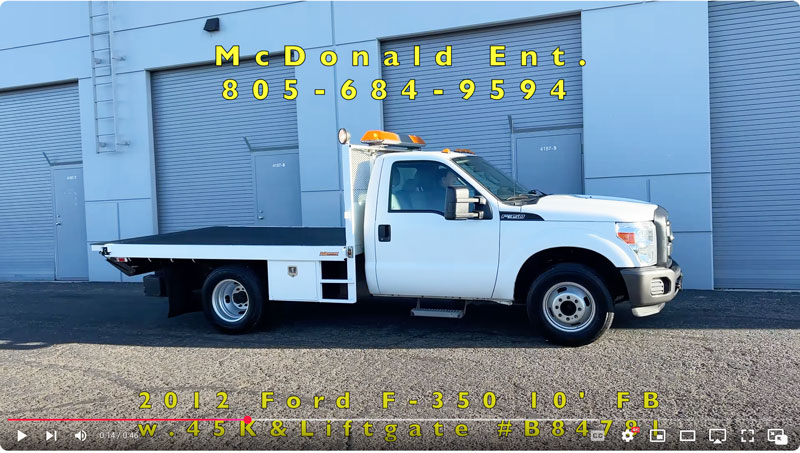 2012 Ford F-350  10' Flatbed w/ 45K & Tuckaway Liftgate on YouTube