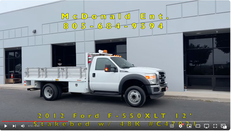 2012 Ford F-550 XLT 12' Stakebed w/ Only 48K #C47021  on YouTube