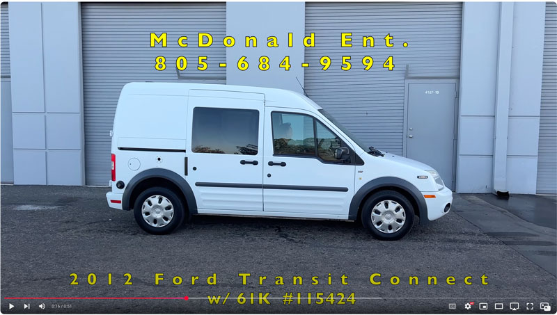 2012 Ford Transit Connect Cargo Van w/61K mi on YouTube